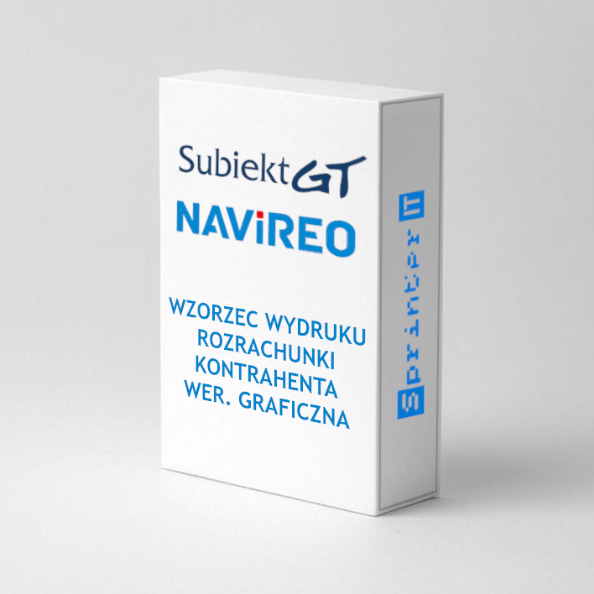 Obrazek Wzorzec wydruku rozrachunki kontrahenta w wersji graficznej - Subiekt GT, Navireo